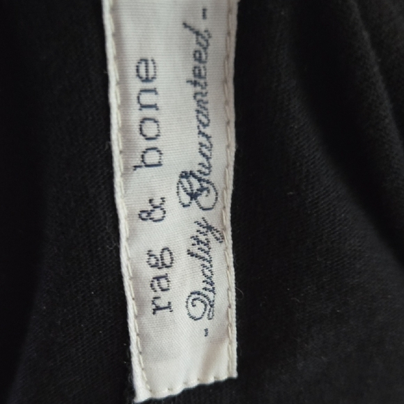 Rag & Bone Black Tee with Yellow Accents - Picture 4 of 5